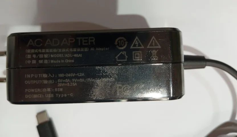 Fonte  Para  Notebook /Ultrabook/Tablet   Tipo -C  65W - Foto 2