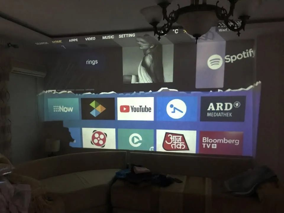 Projetor Portátil Byintek X25/4k max/Android 9/6d keystone/Wifi/Espelha Celular/200poleg.  - Foto 5