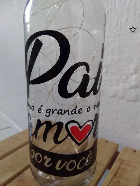 Presente em Todas as Ocasiões - Garrafa Luminária com LED - Foto 3