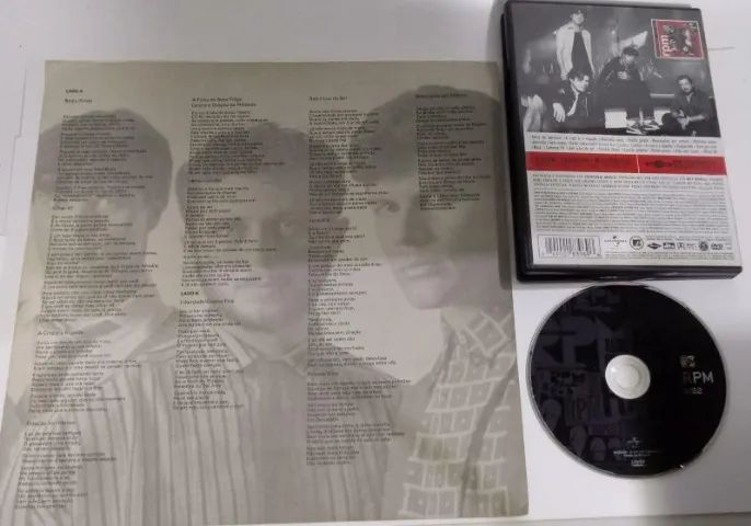 DVD Box RPM 2002 e 1 encarte com letras de músicas de disco - Foto 2