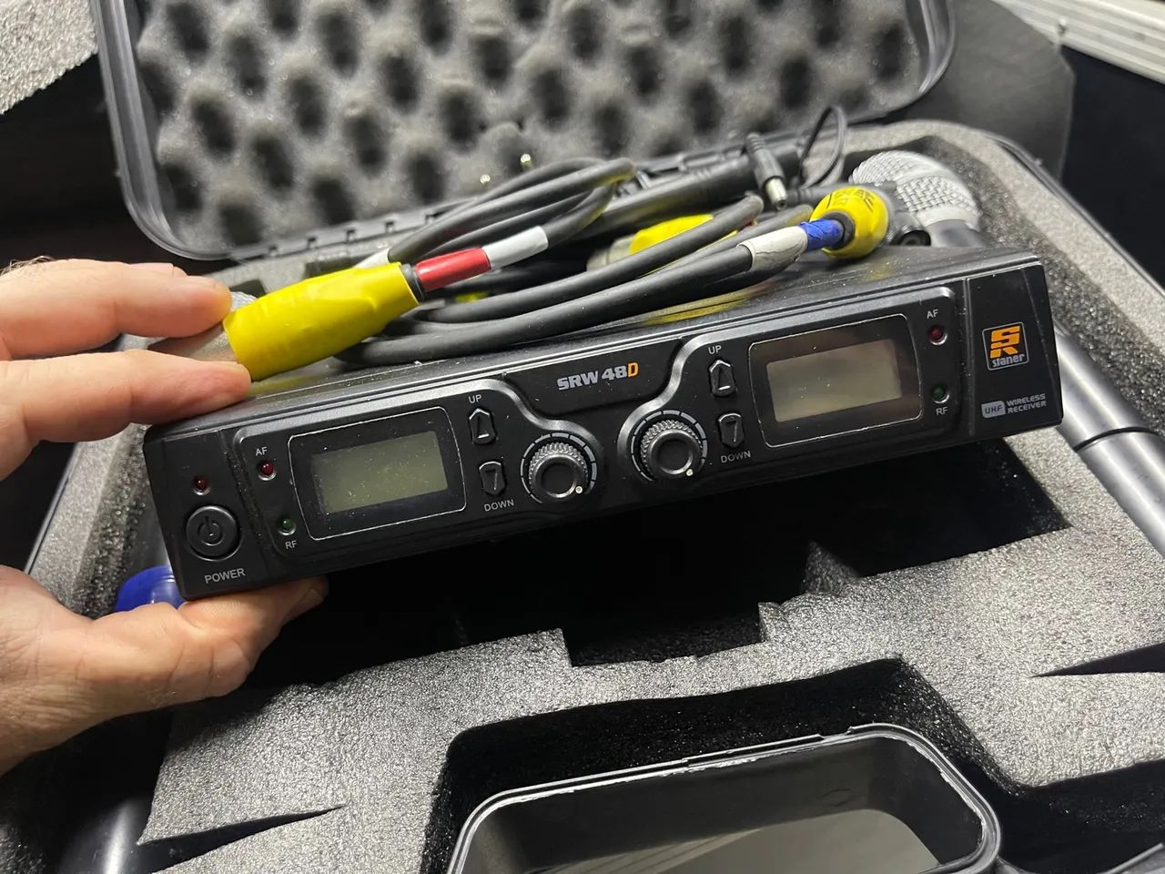 Microfone duplo sem fio Staner 48d 64253339054850121