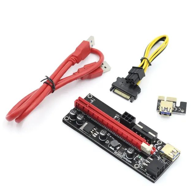 Adaptador Placa Video Pci-express 1 X Slot 16x Usb 3.0 Sata 