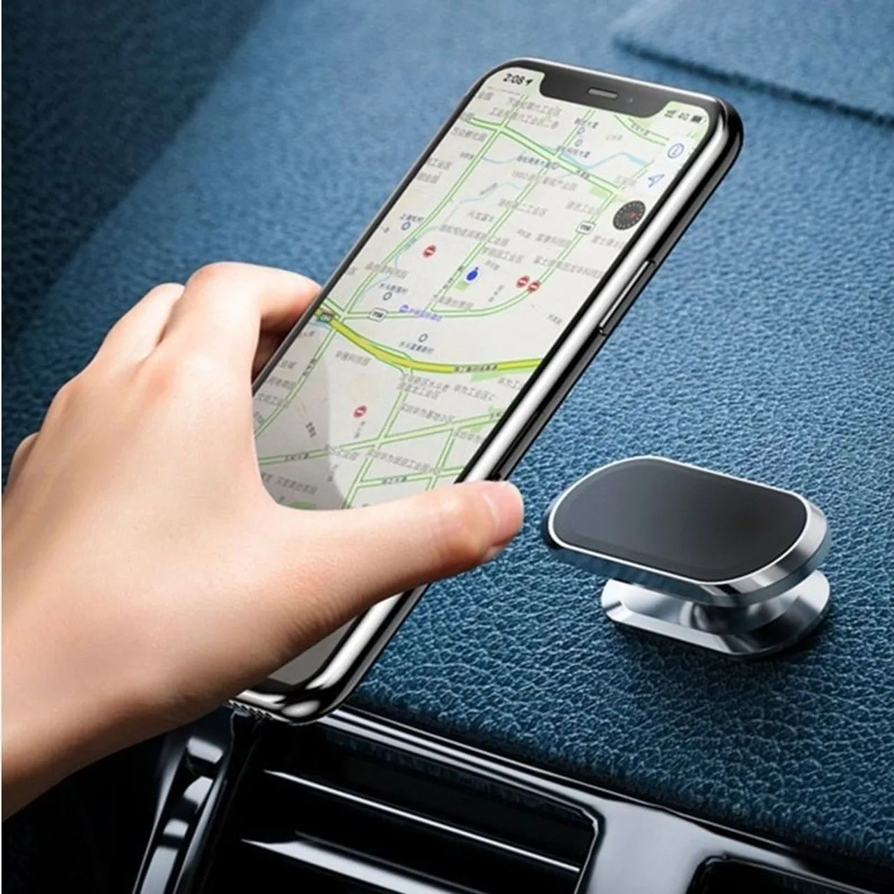 Suporte Veicular Magnético para Celular - Prático e Seguro