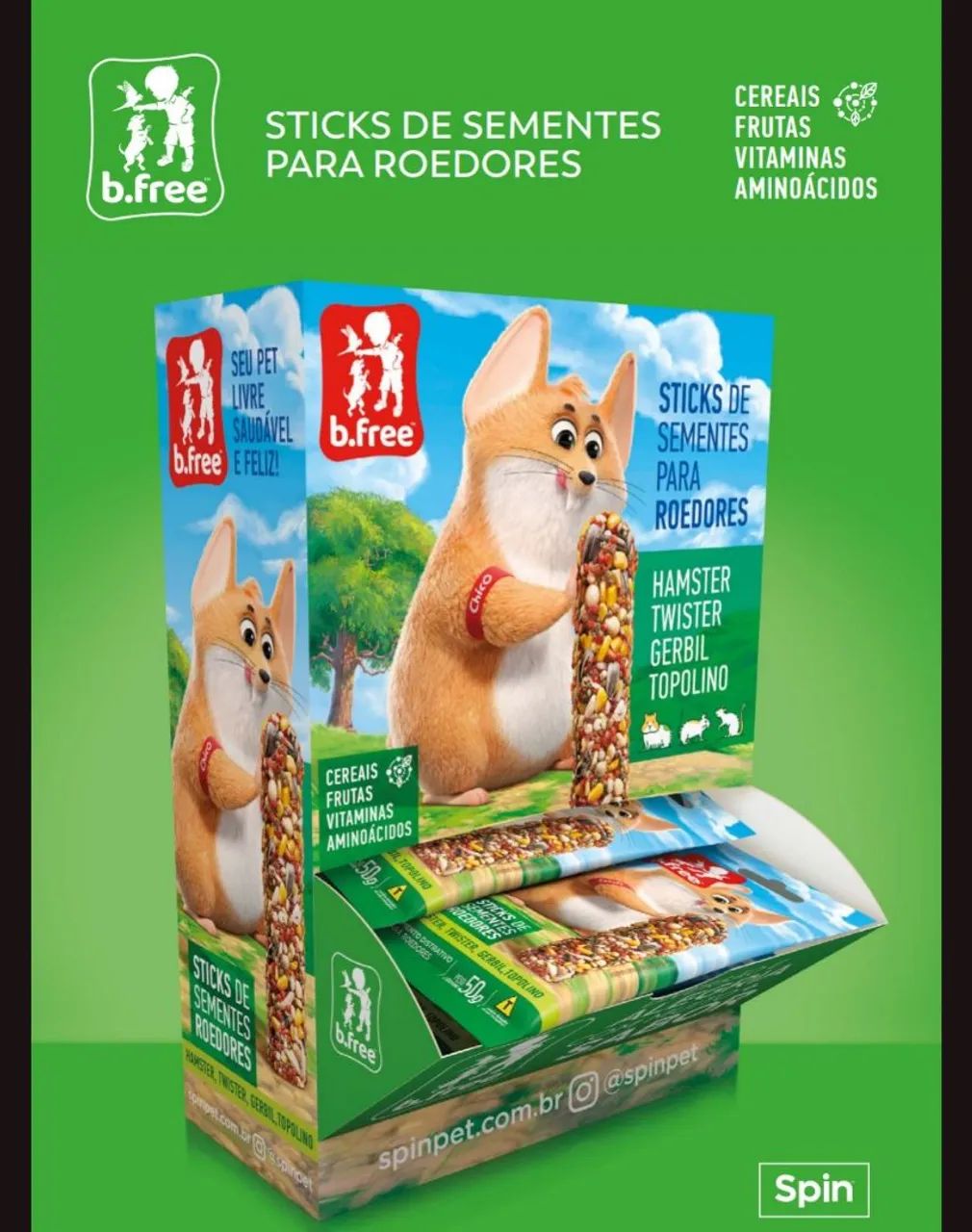 Sticks de sementes para Roedores