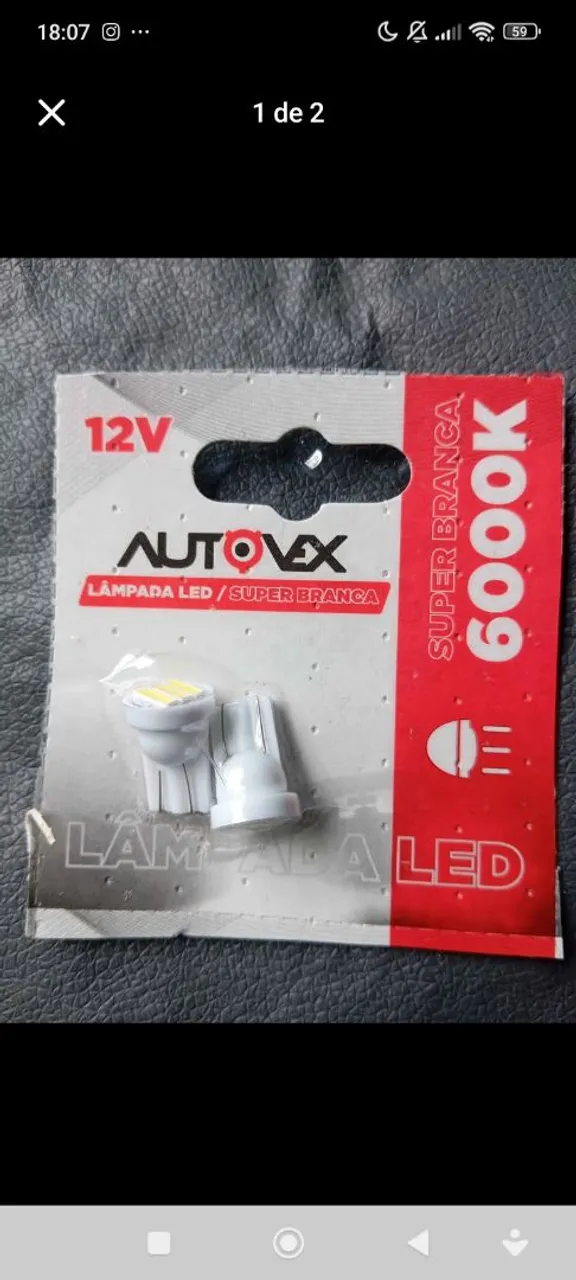 Lâmpadas led para t10 nova