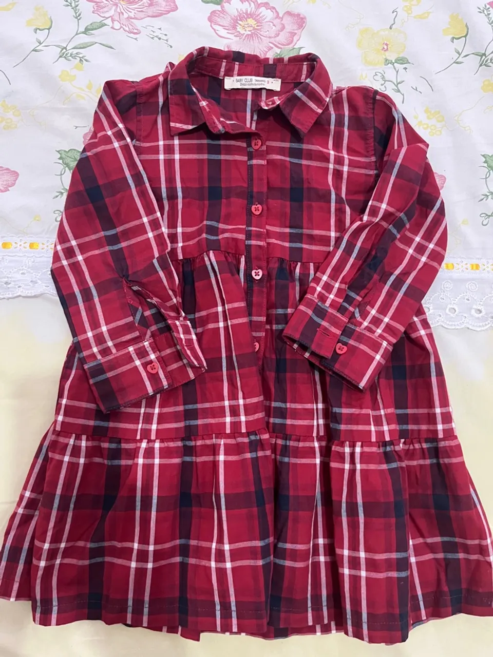 Vestido infantil xadrez tamanho 3