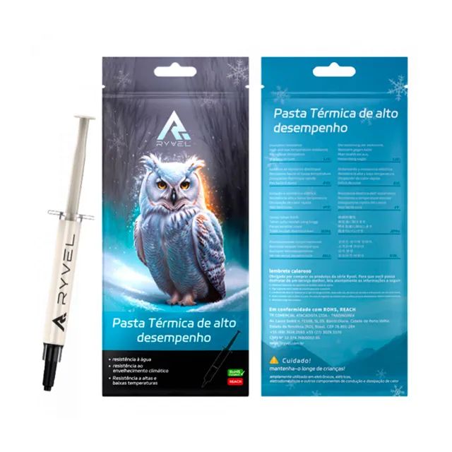 Pasta Térmica Ryvel Arctic 14.3W/mK, 5G, Cinza - Foto 4