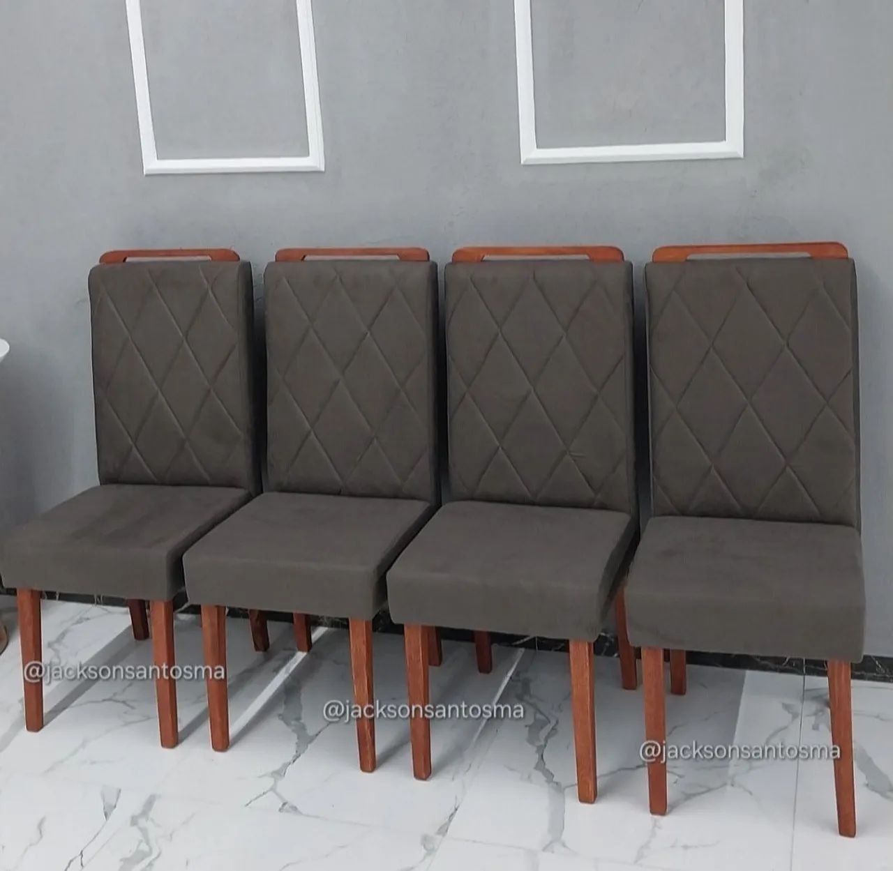 Conjunto de Cadeiras de Jantar Estofadas - Foto 2
