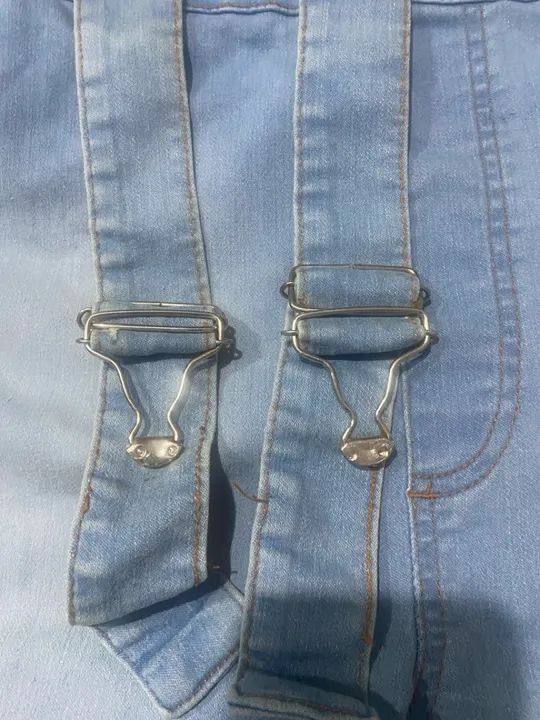 Macacão Jeans Azul Claro - Novo - Foto 2