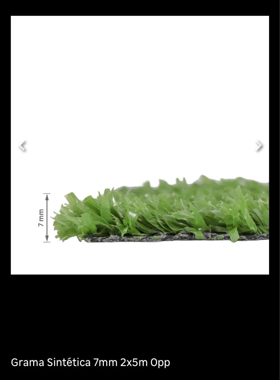 Grama sintética perfeito estado 5m por 2m.  - Foto 3