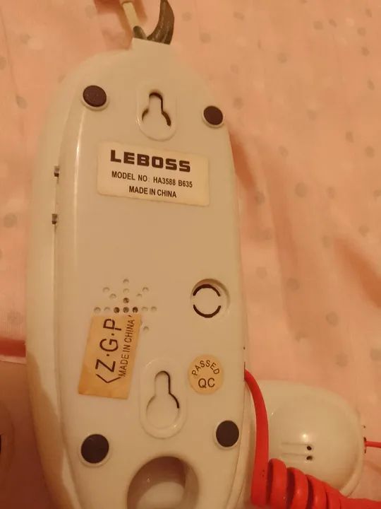 Telefone Fixo Sem Fio Vermelho - Foto 6