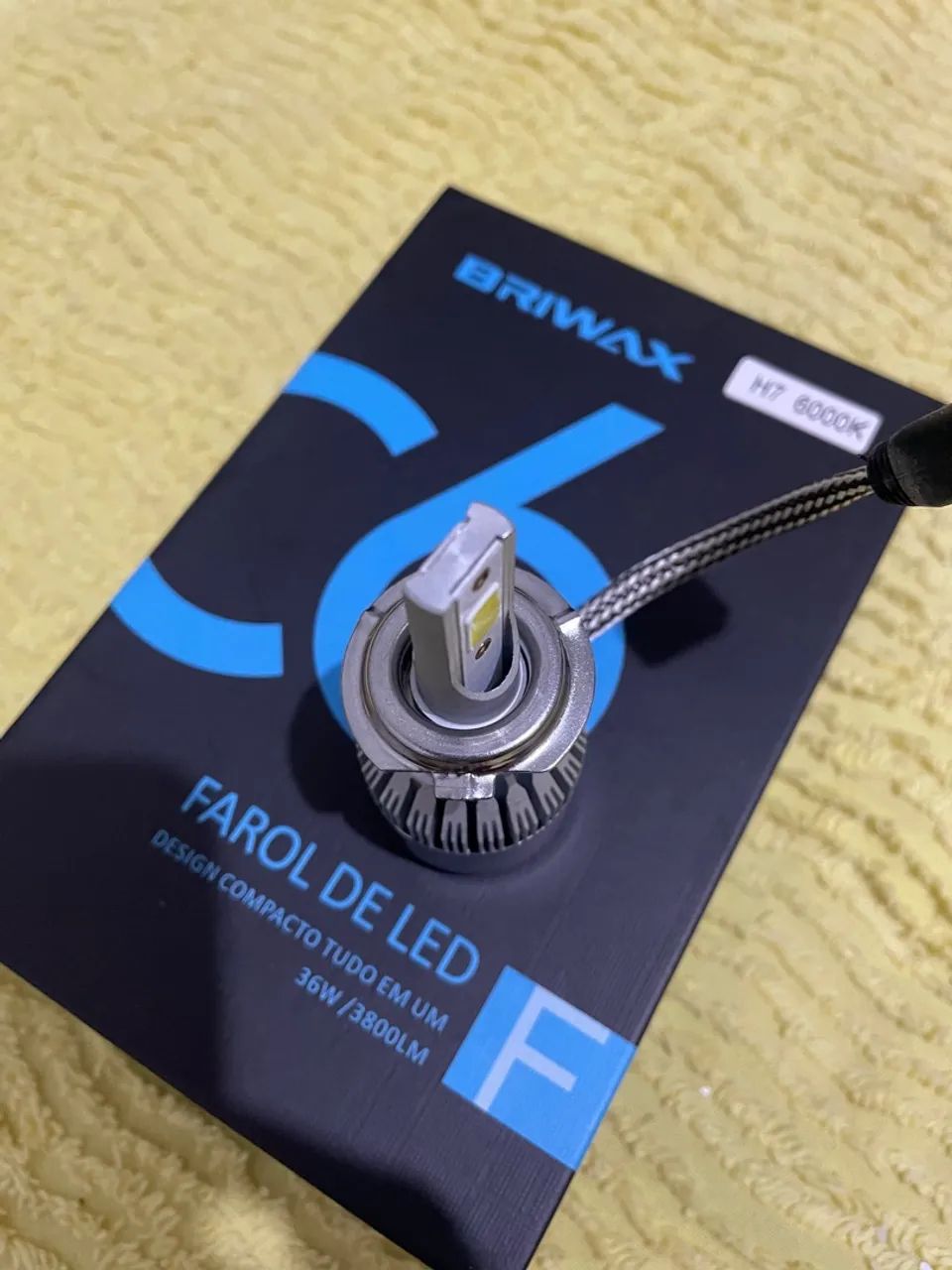 Farol LED H7 6000K (para motos) - Foto 3