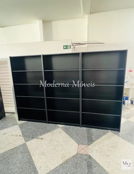 Prateleiras Adega MDF Preto - Kit com 3