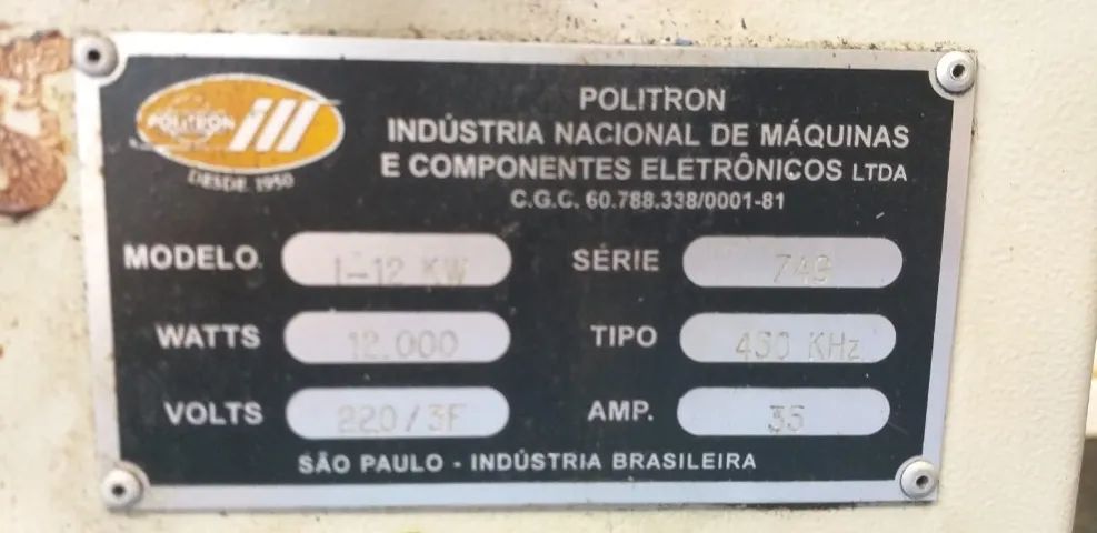 Solda Eletronica Marca Politron , modelo 1-12 KW,  - Foto 3