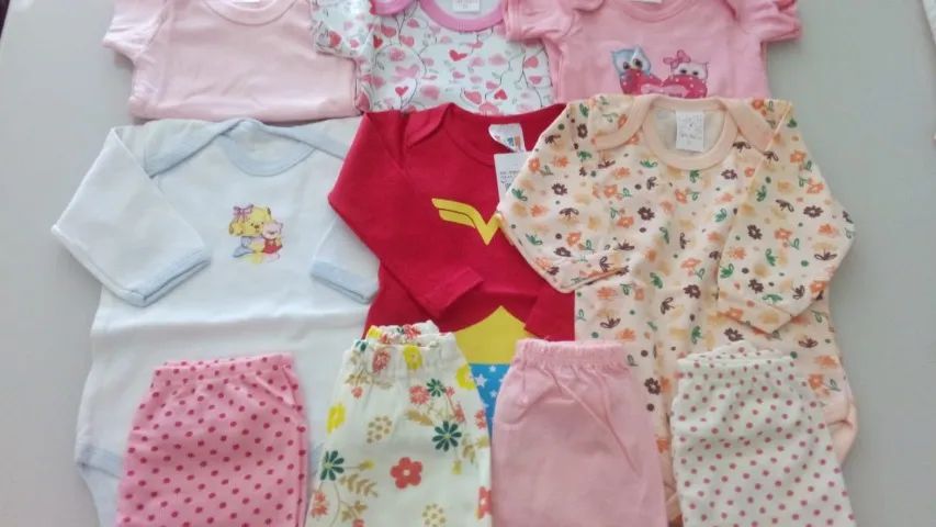 Kit com 10 peças Tam P 