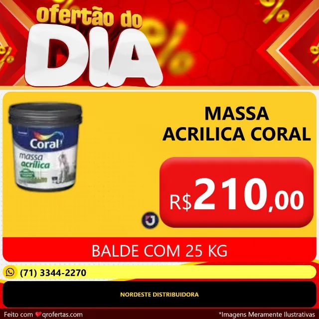 MASSA ACRILICA CORAL - BALDE 25 KG  - Foto 3