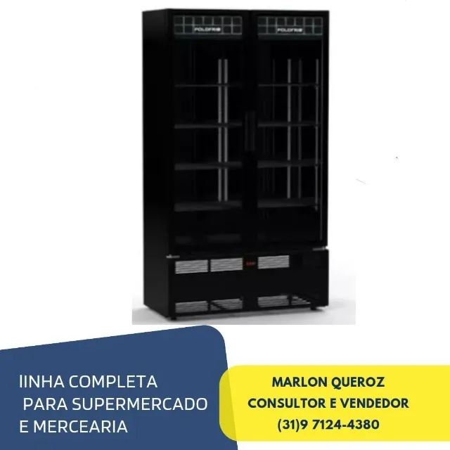 Cervejeira Expositora PoloFrio Mondrian 2 Portas 654L 220V