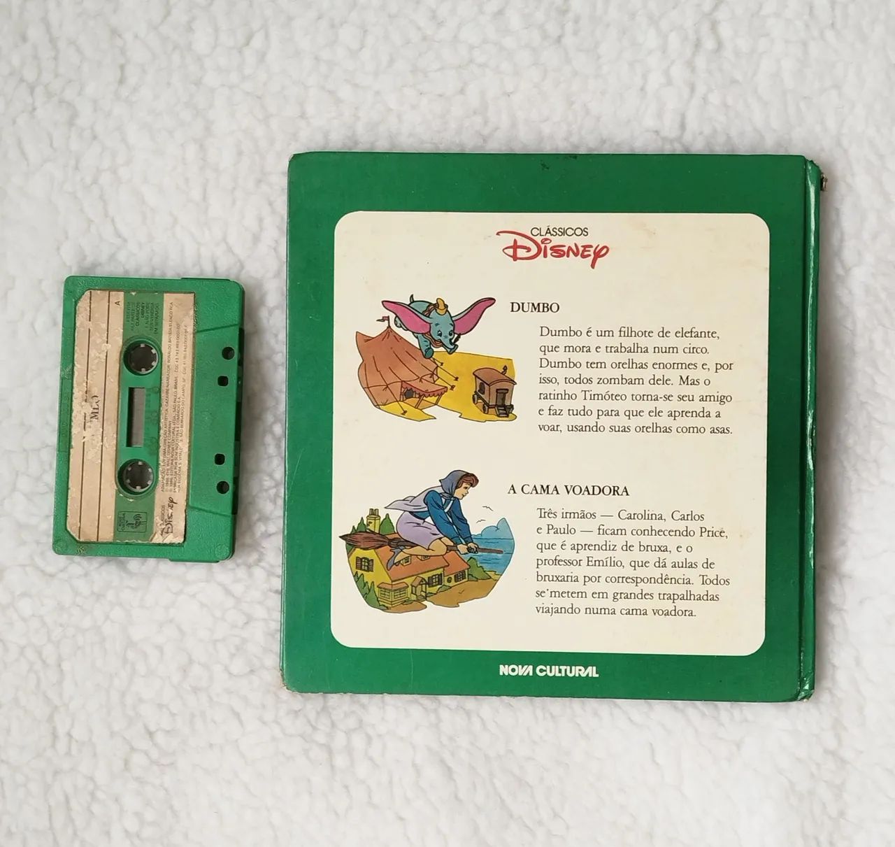 Livro Disney com fita k7 Dumbo e A Cama Voadora - Foto 2