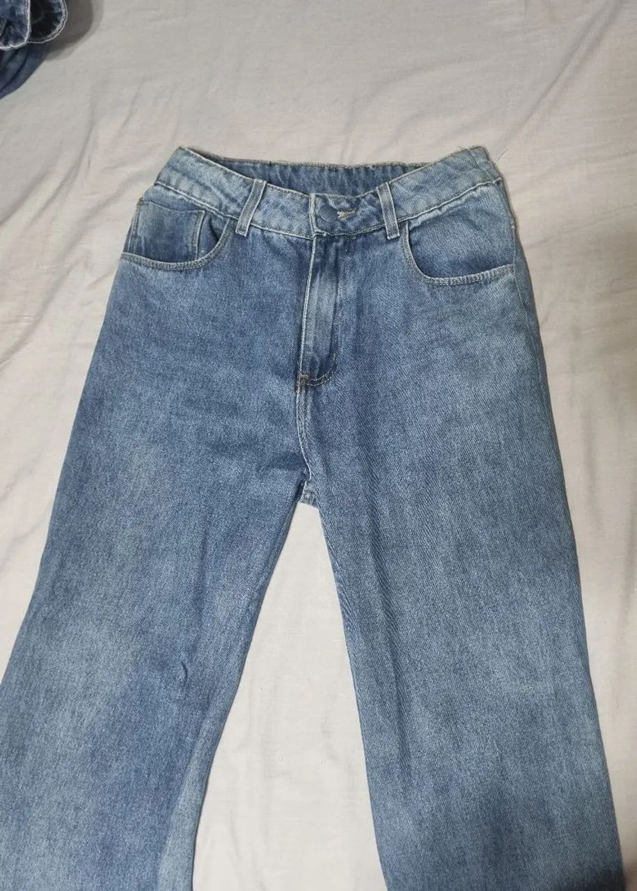 Calça Jeans Reta Sawary Cintura Alta 