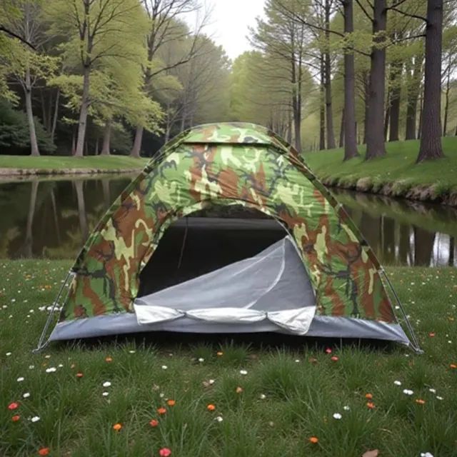 Barraca Acampamento 2 Pessoas Camuflada 