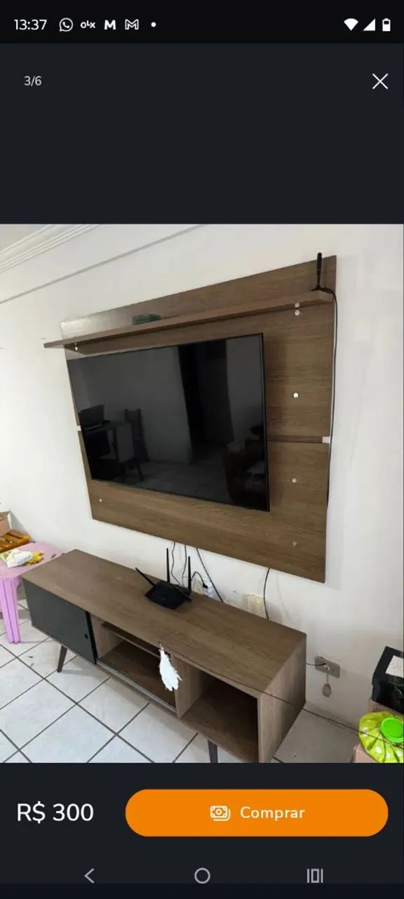 Painel e rak pra tv de 55 polegadas sem avarias 