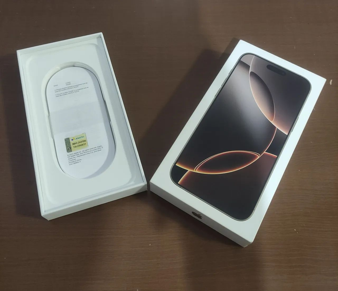 Caixa vazia iPhone 16 Pro Max Desert Titanium 512 GB - Celulares e