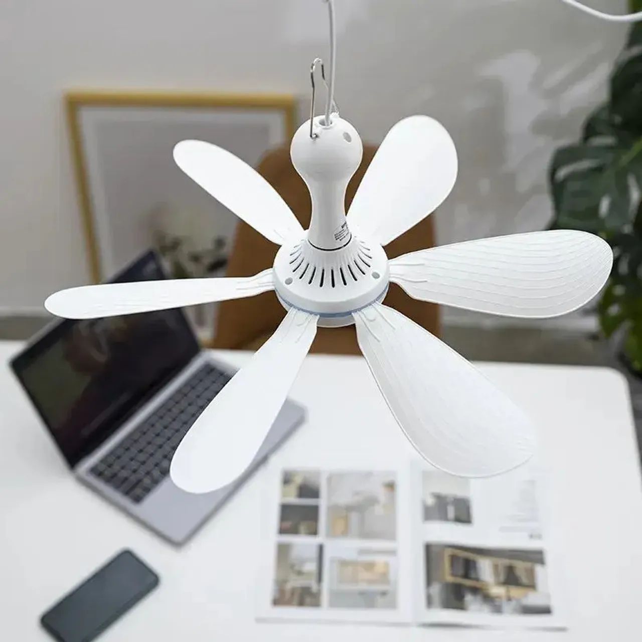 Ventilador de Teto Portátil USB - Foto 2