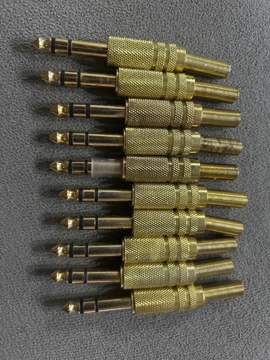 Conectores P10 Stereo Macho - 10 Peças