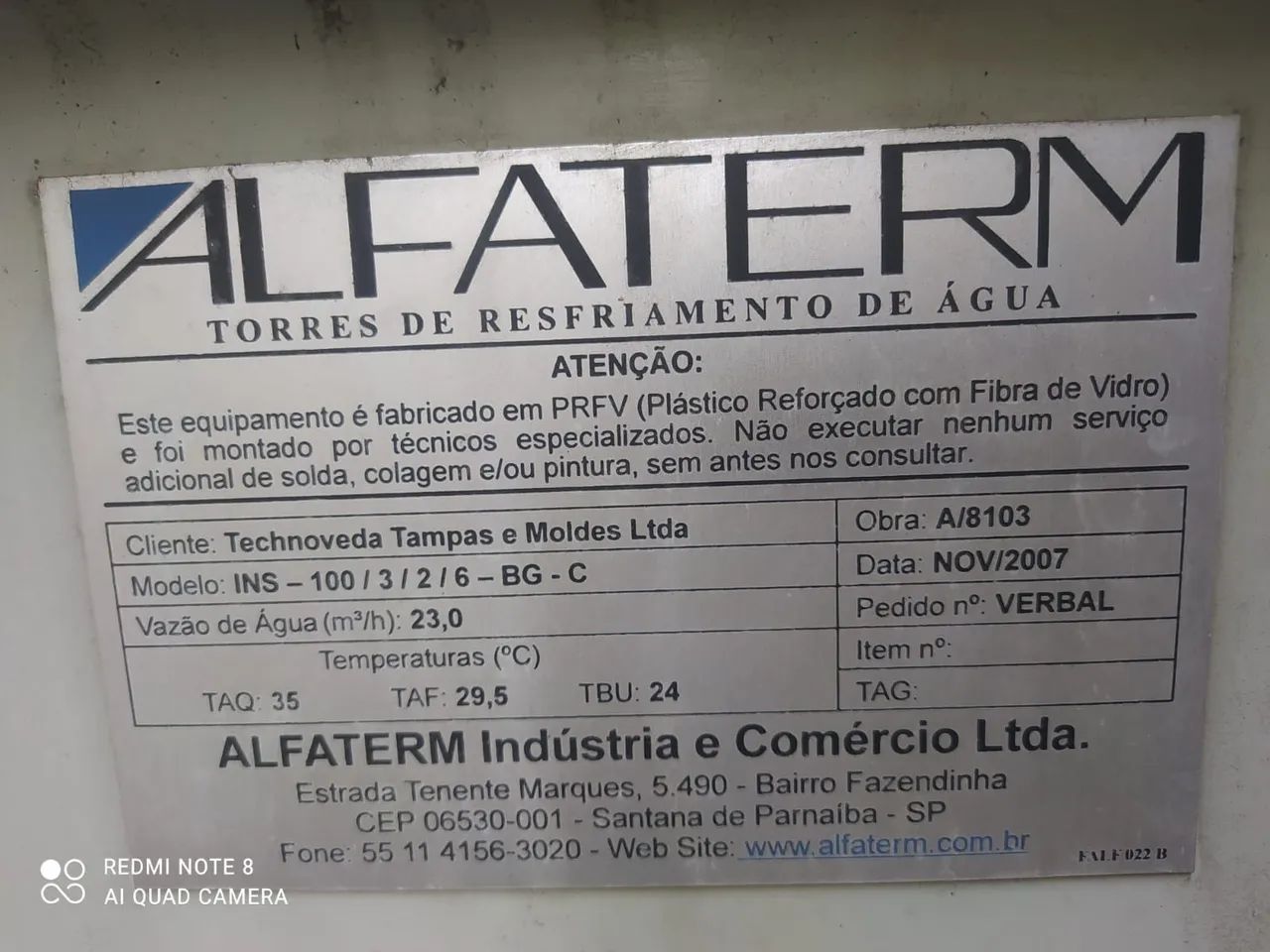 Torre de resfriamento de água  - Foto 2