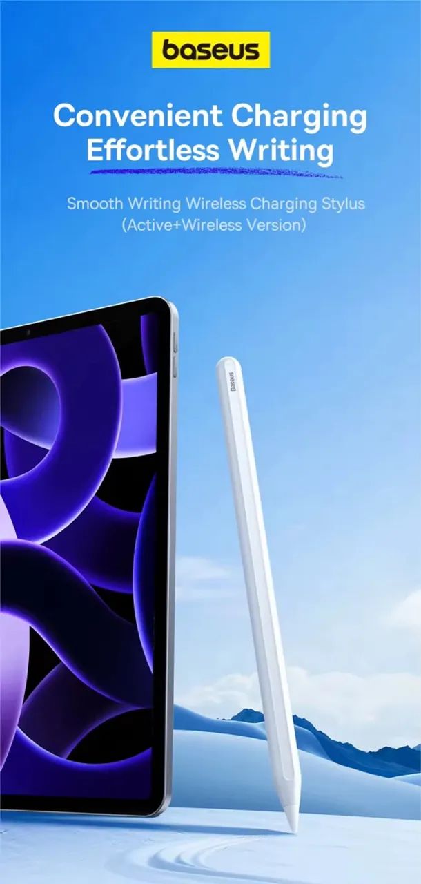 Caneta Stylus Baseus - Carregamento e escrita sem esforço!