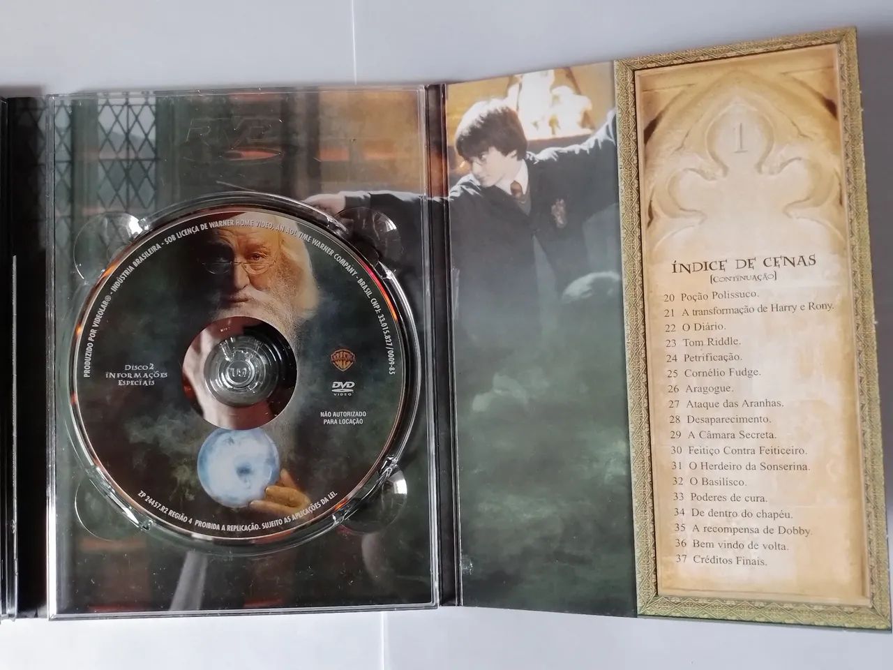 Harry Potter e a Câmara Secreta - DVD Digipack Duplo Raríssimo  - Foto 5