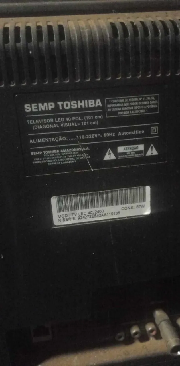 Smart TV Semp Toshiba LED 40 Polegadas