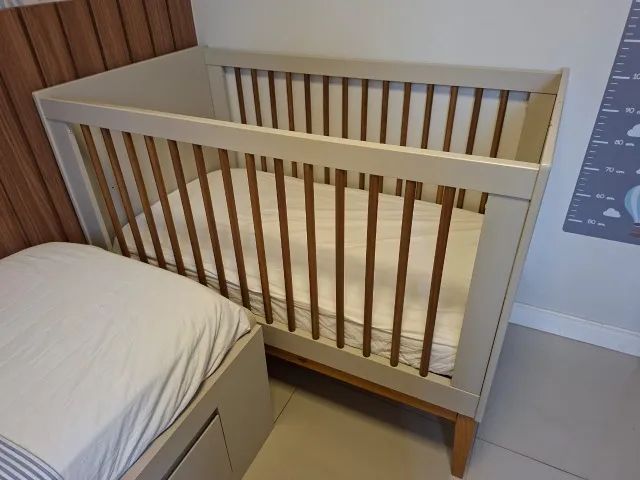 Berço modelo americano + Colchão Orthoflex D18