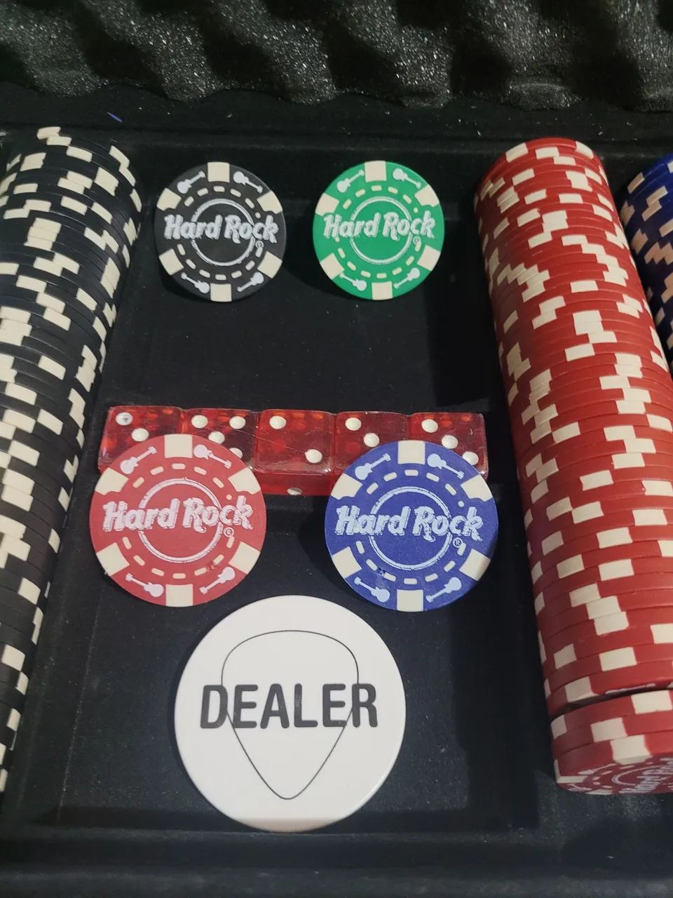 Maleta de Poker Hard Rock Original Importado Raro - Foto 6
