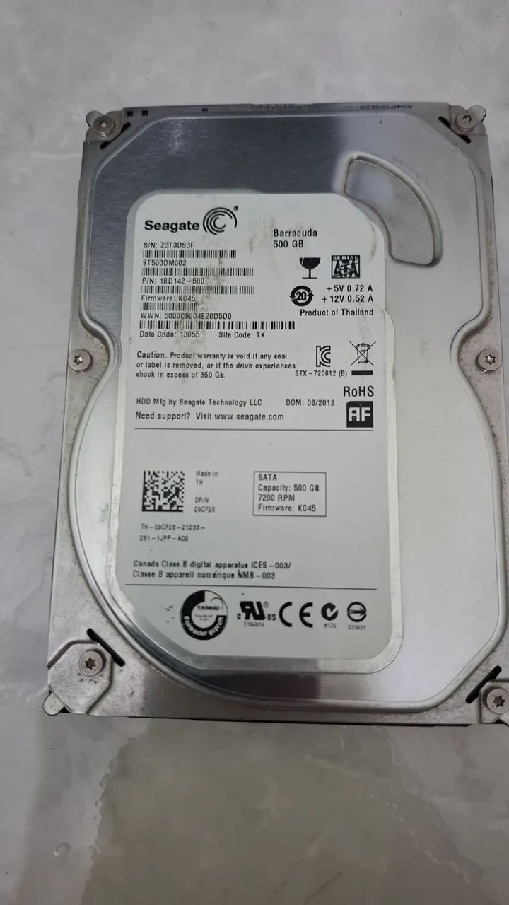 HD Seagate Barracuda 500GB SATA