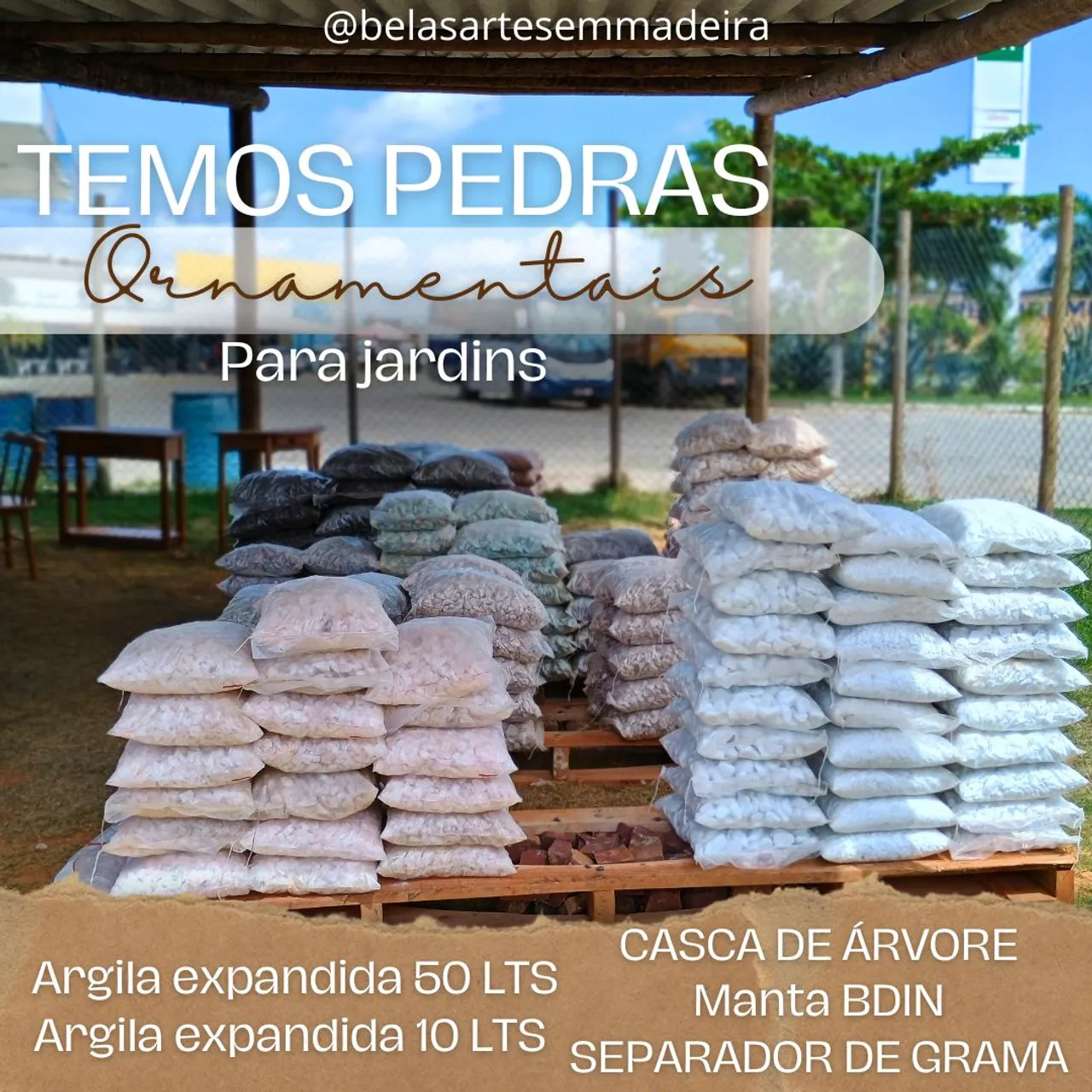 Pedras ornamentais para jardim