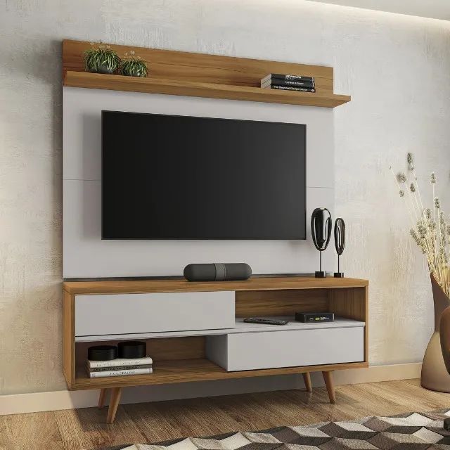 CONJUNTO RACK COM PAINEL PARA TV ATÉ 50"