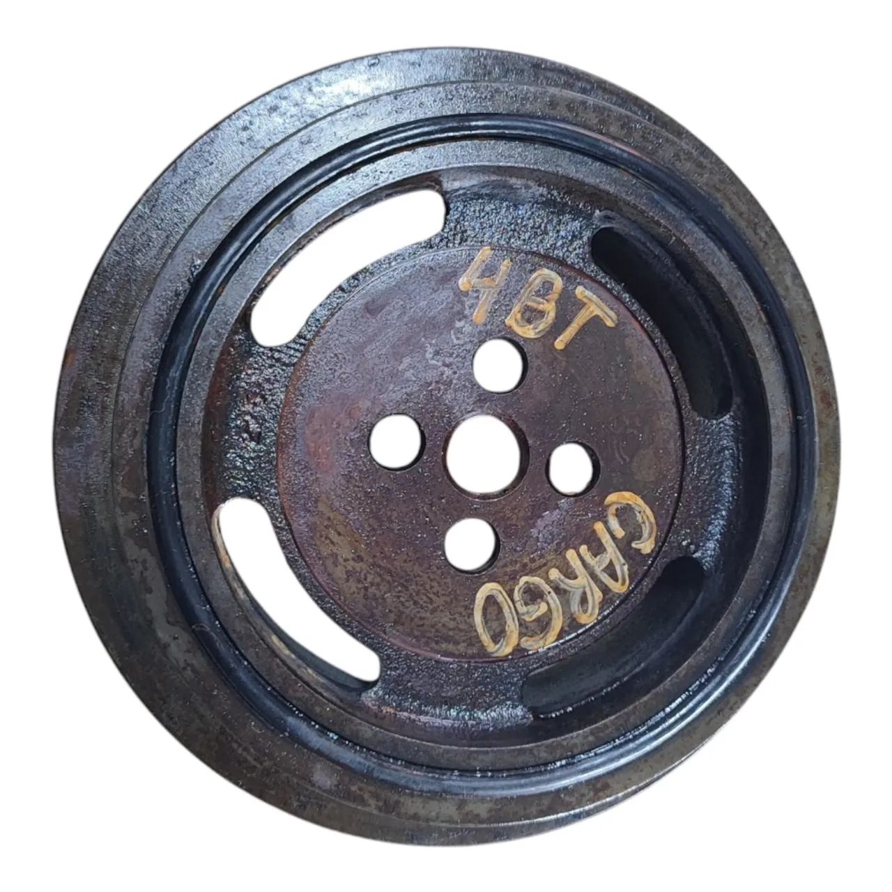 Polia Anti-vibratoria Cummins 4bt Cargo 815 Mecanico E3401 - Foto 2