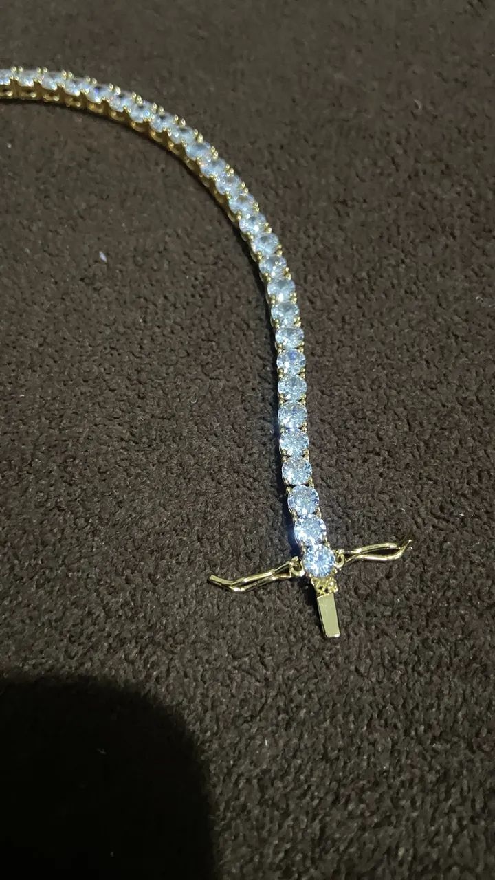 Pulseira ice tennis 20cm - Foto 4