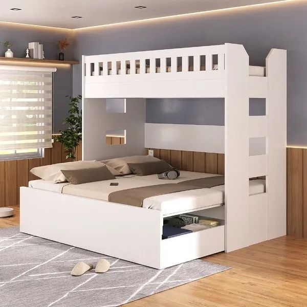 Beliche, beliche com cama de casal, beliche com gavetão 
