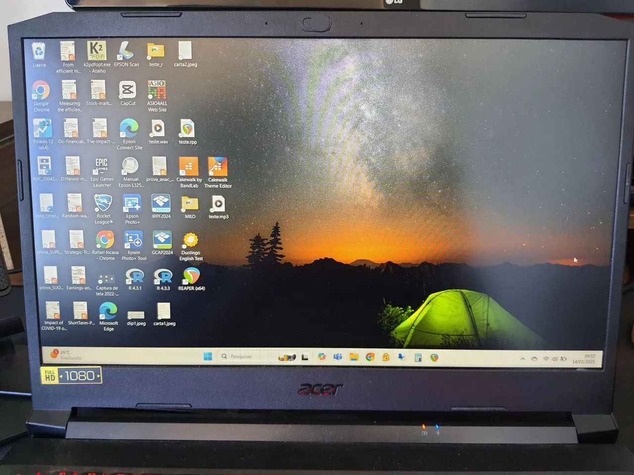 Combo Gamer Imbatível: Notebook Acer Nitro 5 + Monitor LG Ultrawide - Foto 2