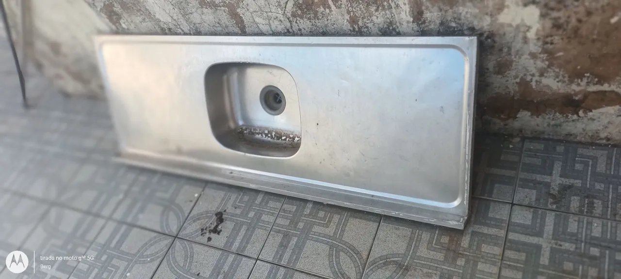 Pia com marcas de uso