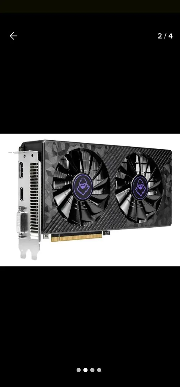 Placa de Vídeo RX 590 Mancer nova.