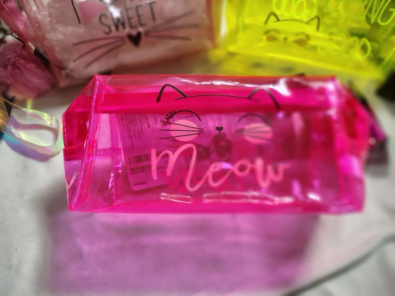 Necessaire Transparente Gatinha - Foto 3