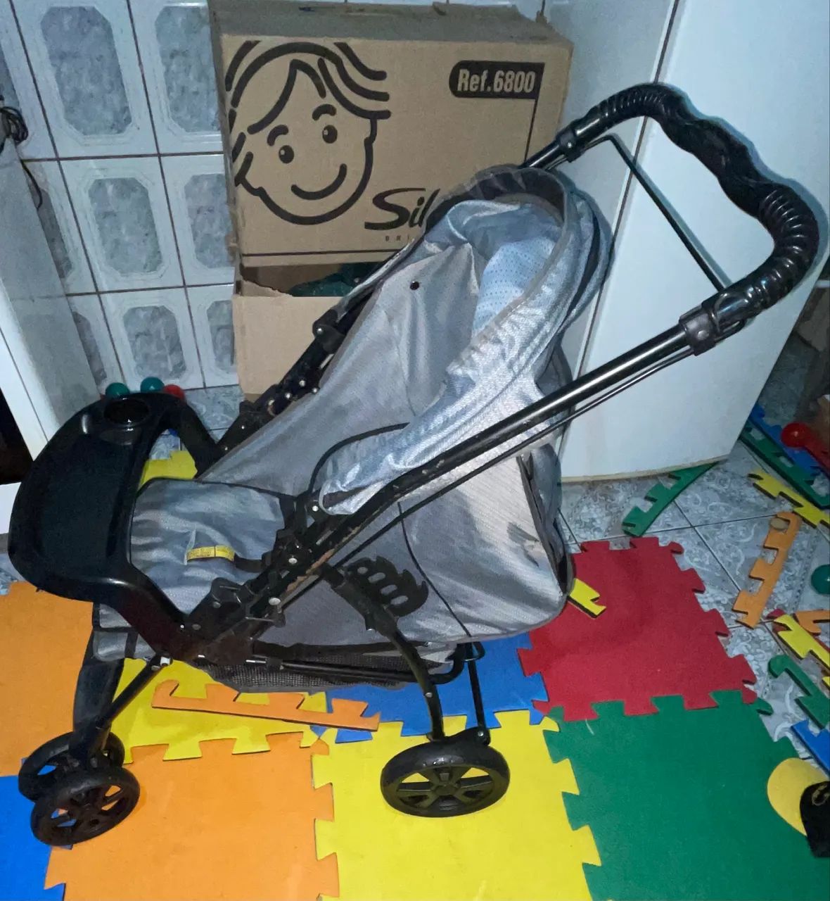 Carrinho de bebe da Galzerano cinza  - Foto 2