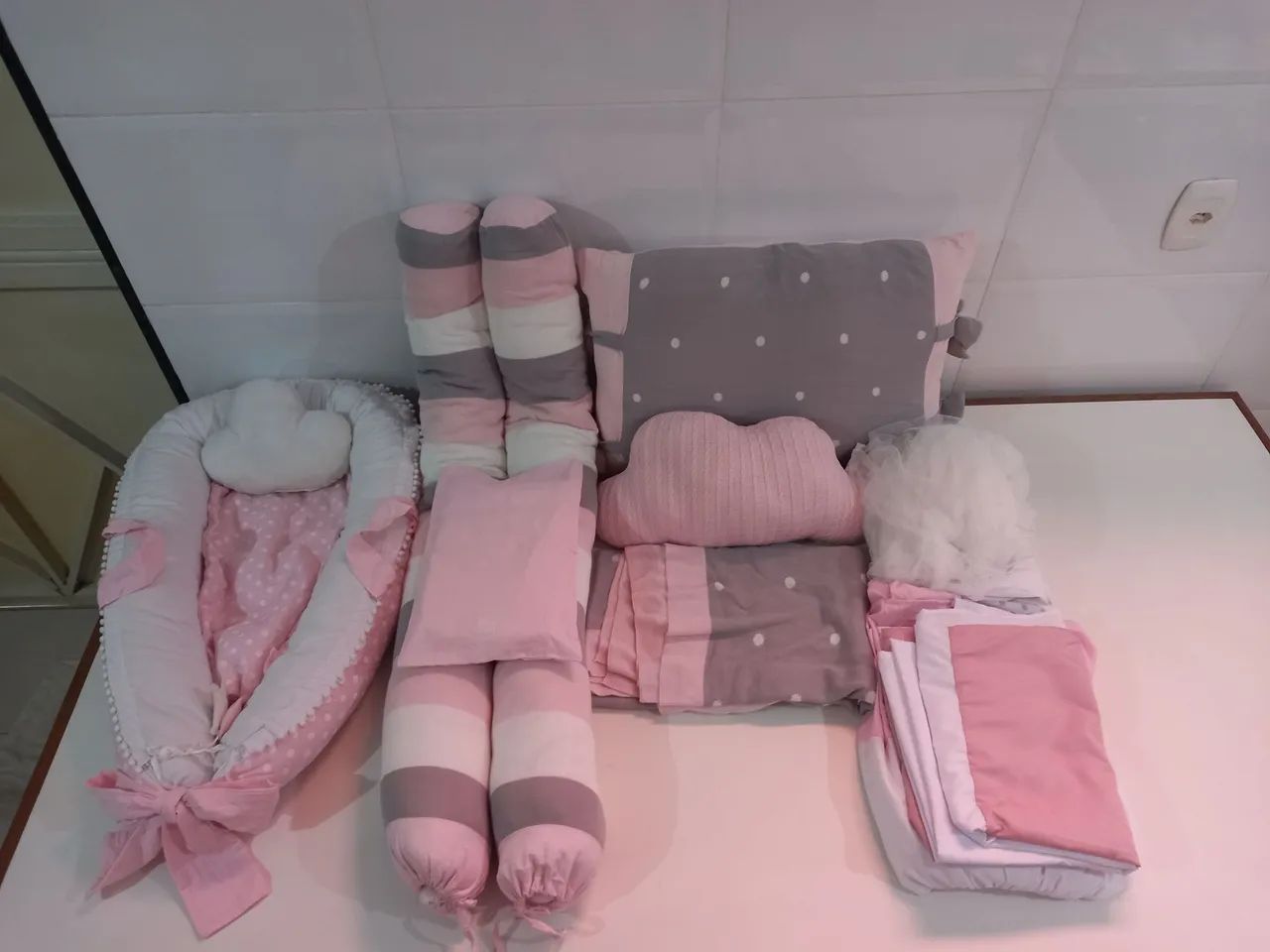 Kit Berço Rosa - Foto 5
