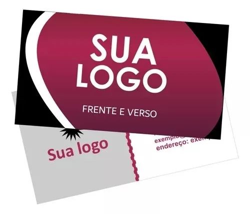 Cartão De Visita 1000 Unidades Color Verniz promoçao ambos lados R$110  