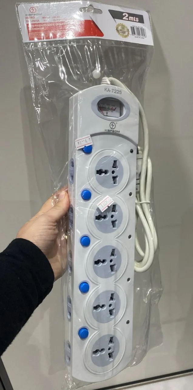 Filtro De Linha Regua 16 Tomadas Extensao Kapbom - Loja Coimbra Computadores Entregamos