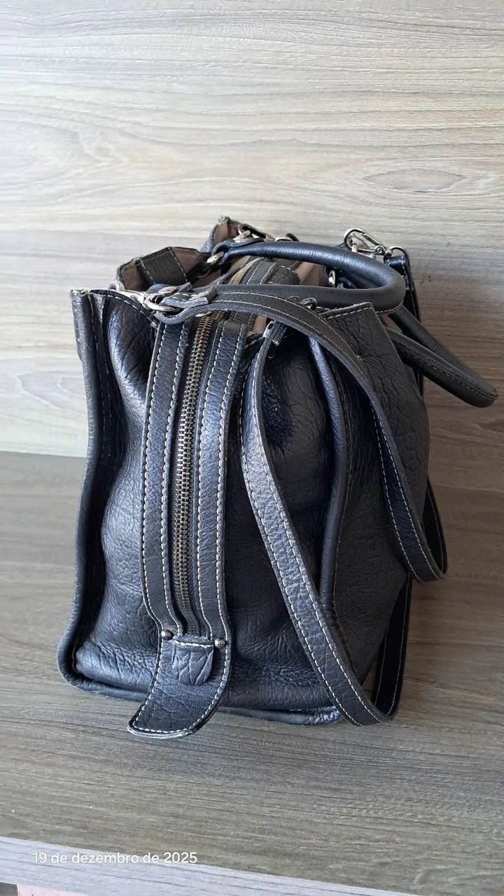 Bolsa couro legítimo WJ - Foto 3