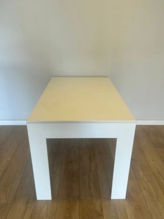 Mesa Quadro Dobrável Branca - Foto 2